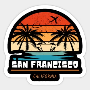 Beaches in san francisco california Sticker
